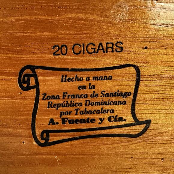 Arturo Fuente Canones Wooden Cigar Box 20 Count Handmade Dominican Republic - Picture 8 of 11